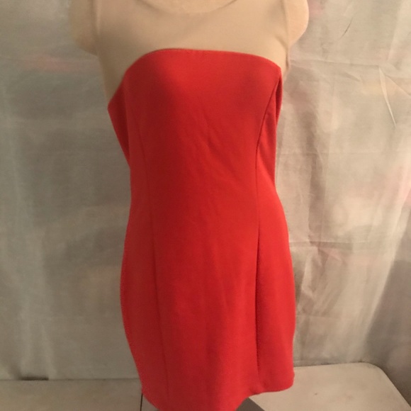 💥3/&13.00💥Orange & Cream casual  dress . - Picture 2 of 4